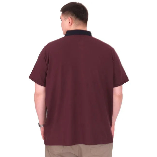 Majica sa kragnom ModeXL bordo boje