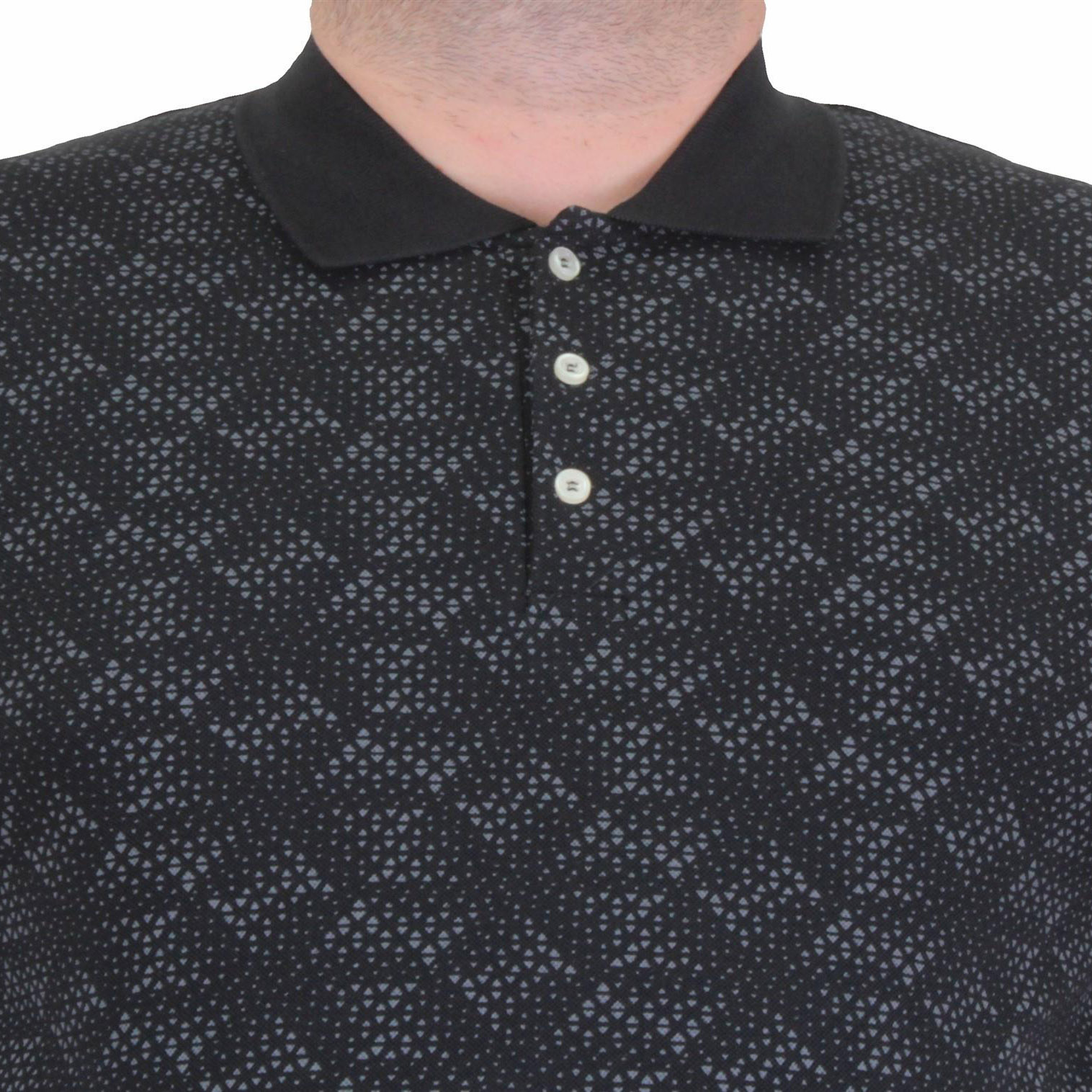 Polo majica MOCGRANDE GMV002 Crna sa obrascem - Slika 4