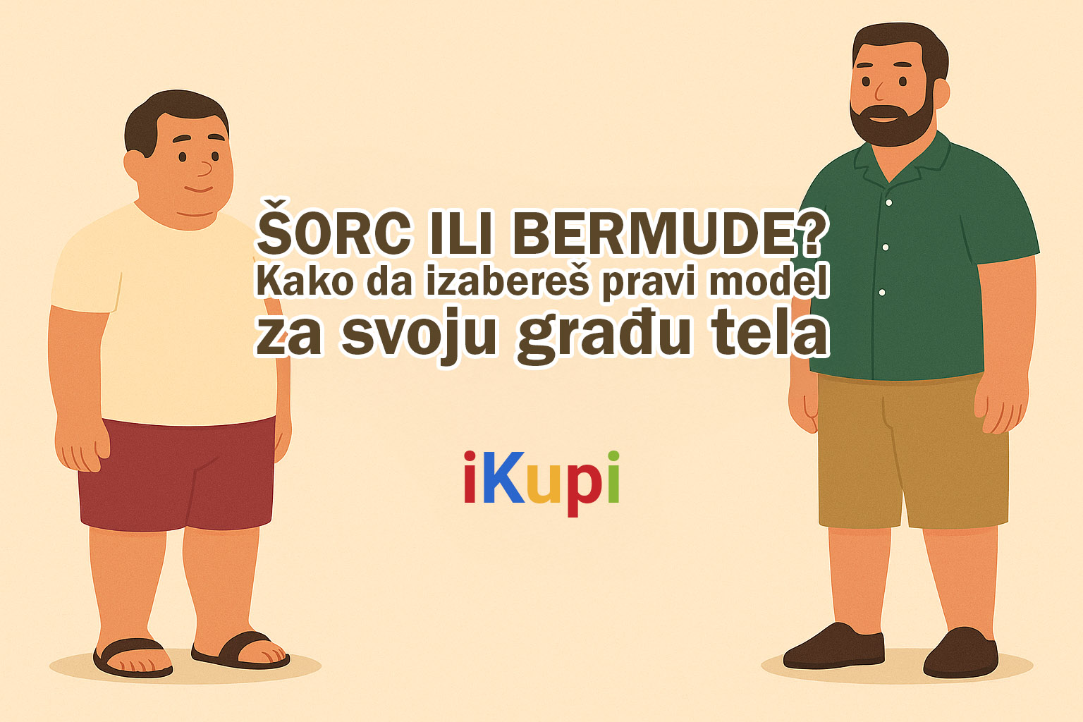 šorc ili bermude vodič za odabir za krupnije i punije muškarce