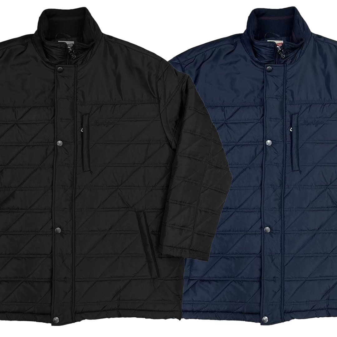 Jakne Mac Caprio ANNEX crna i teget boja, plus size 3XL–6XL, muške jakne za jesen i zimu